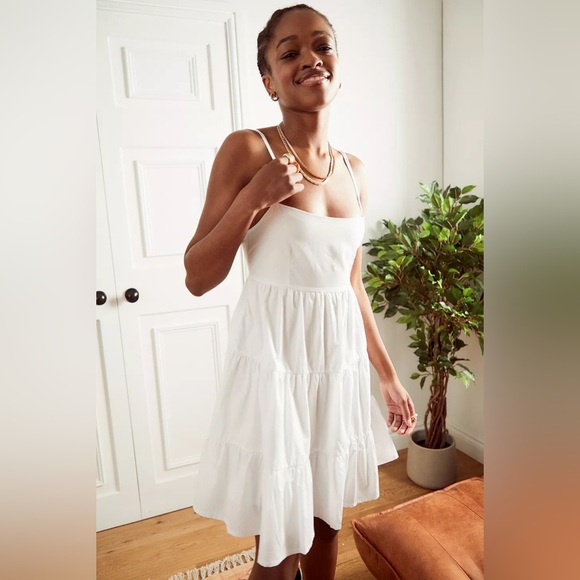 Faithfull the Brand Dresses & Skirts - Faithfull The Brand Octavia Plain White Mini Dress - Size XS